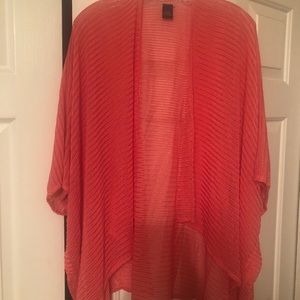 Coral kimono style cardigan